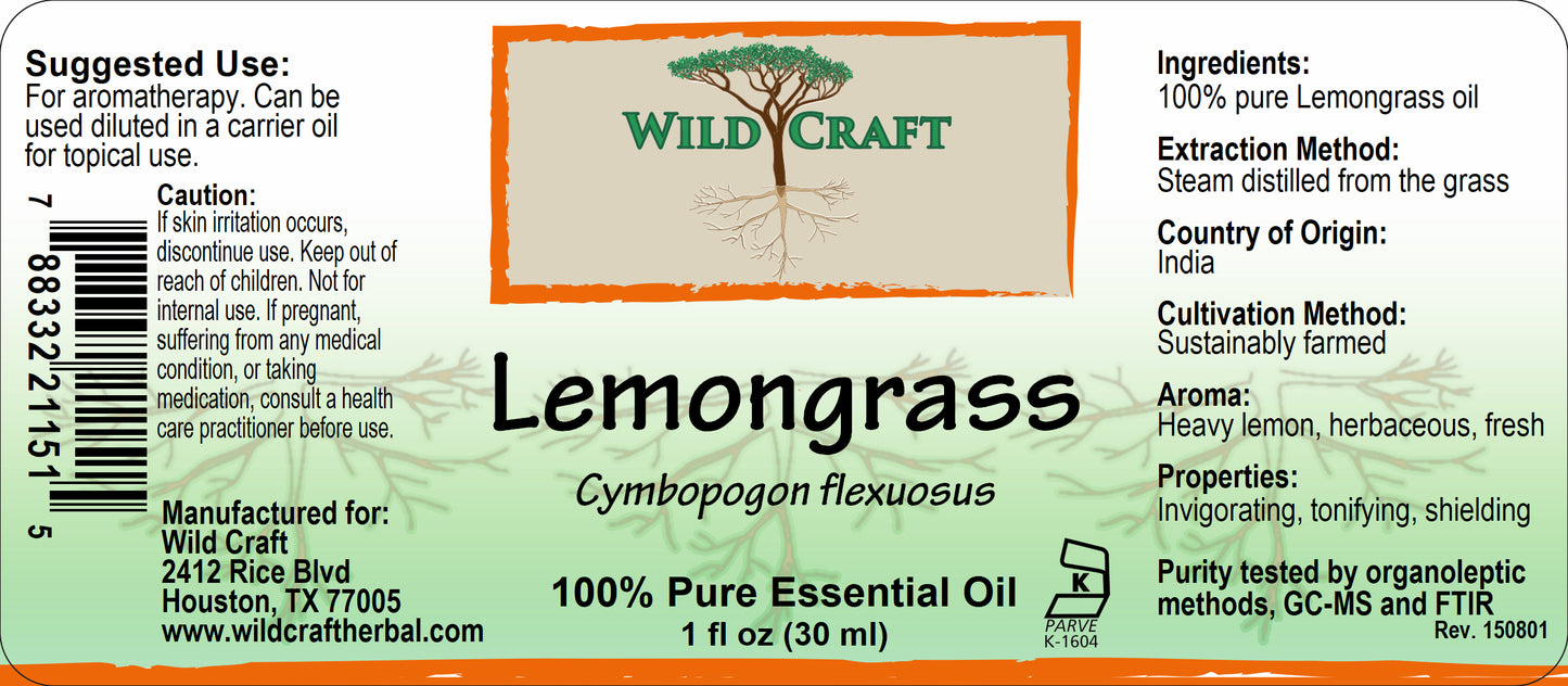 WC essential lemongrass 1oz